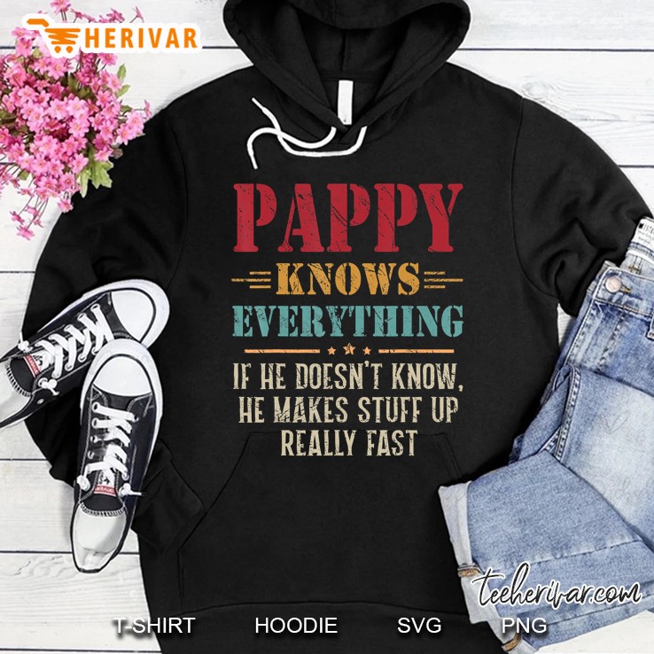 Vintage Pappy Knows Everything Shirt Father