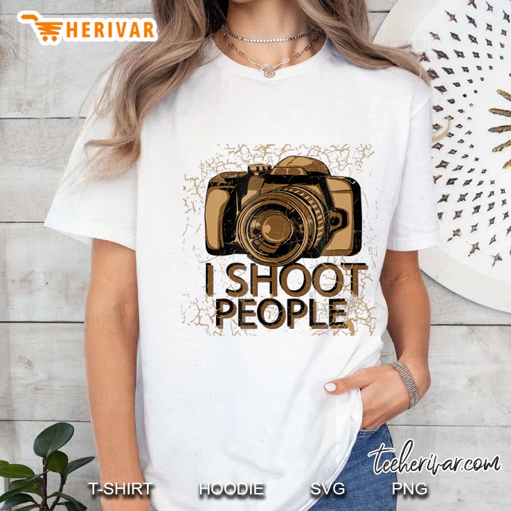 Photographer - I Shoot People Camera Photography Ladies Tee