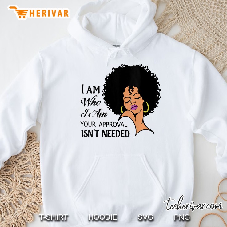 Womens Black Queen Lady Curly Natural Afro African American Ladies V-Neck Hoodie