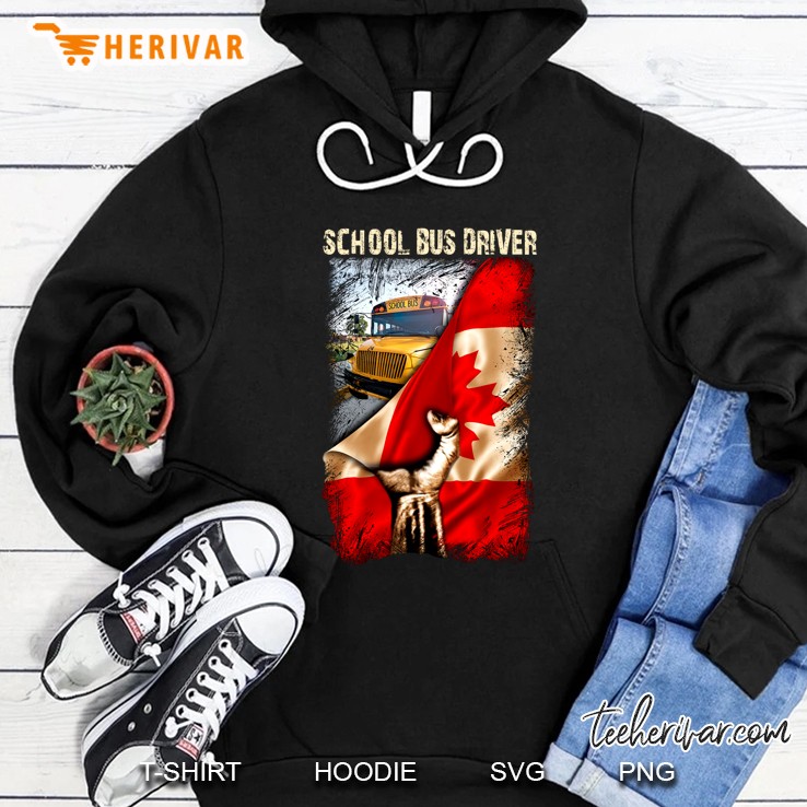 School Bus Driver Canadian Flag Version Hoodie