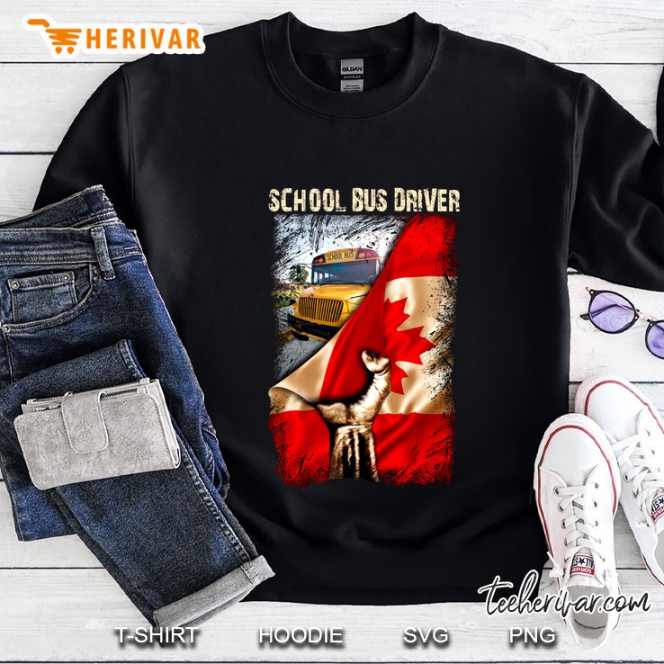 School Bus Driver Canadian Flag Version Sweatshirt