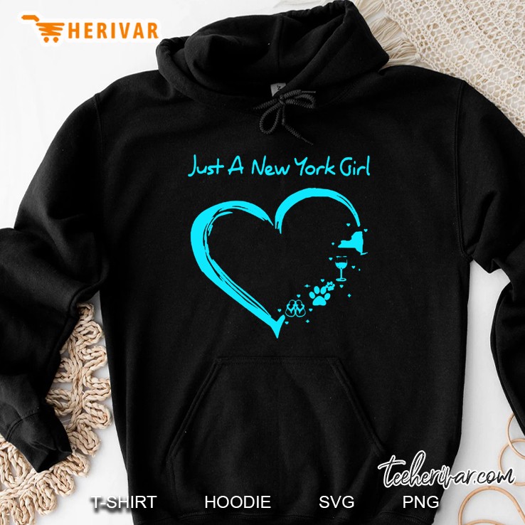 Just A New York Girl Heart Version Hoodie