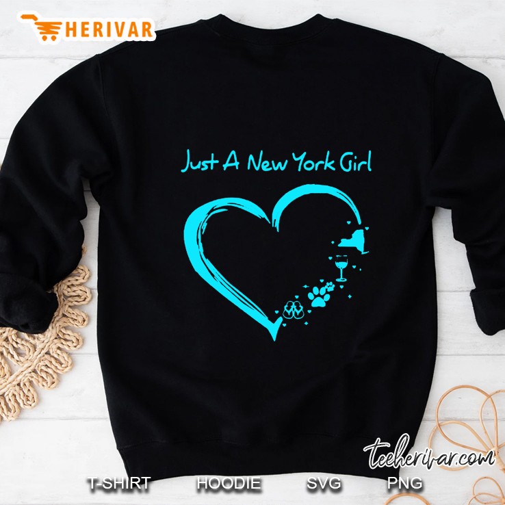 Just A New York Girl Heart Version Sweatshirt