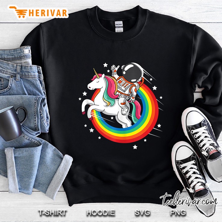 Astronaut Unicorn Space Galaxy Magical Rainbow Sweatshirt