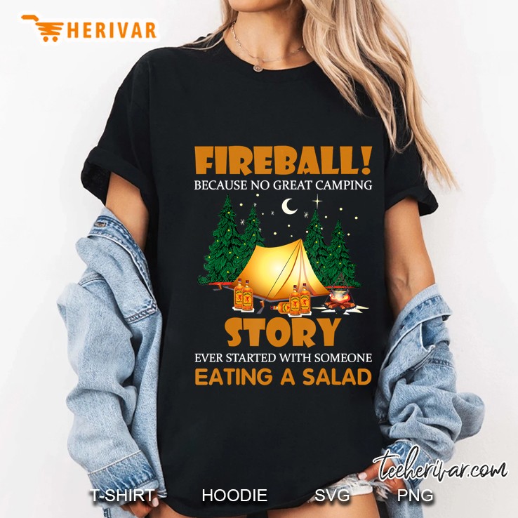 Camping Lover - Camping Fireball Ladies Tee