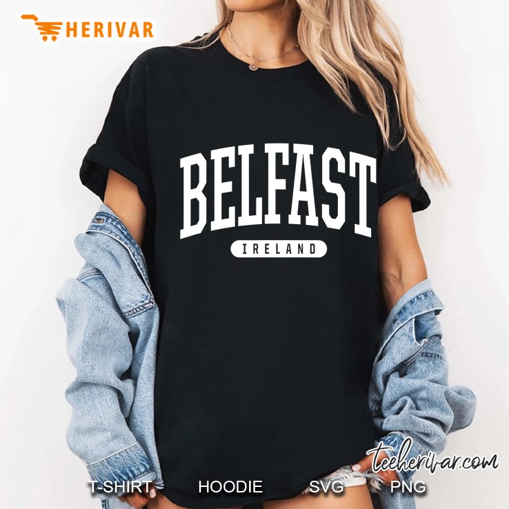 College Style Belfast Ireland Ladies Tee
