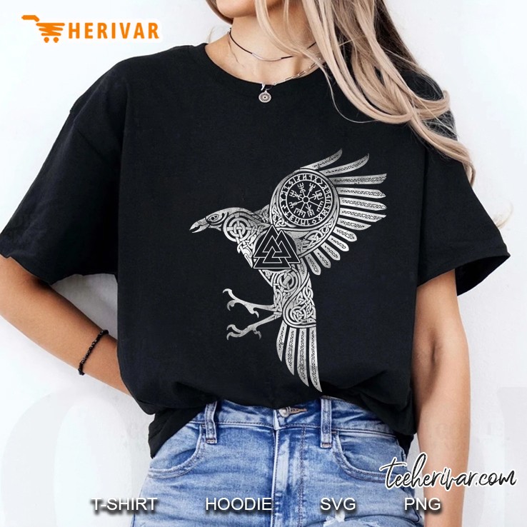 Raven Eyes Of Odin Vikings Helmet Celtic Knot Tank Top Ladies Tee