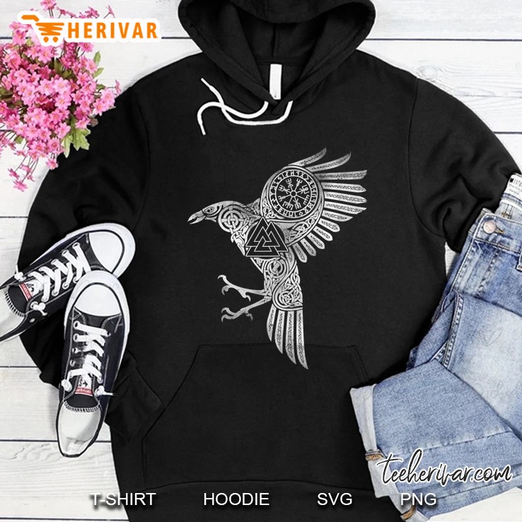 Raven Eyes Of Odin Vikings Helmet Celtic Knot Tank Top Hoodie