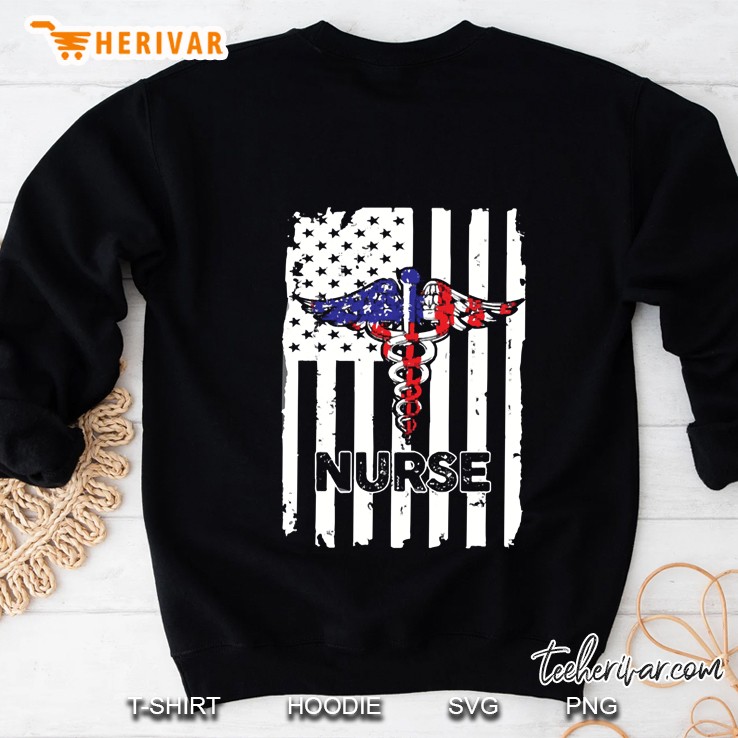 Proud Nurse American Flag Sweatshirt
