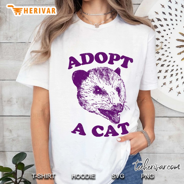 Adopt A Cat Ladies Tee