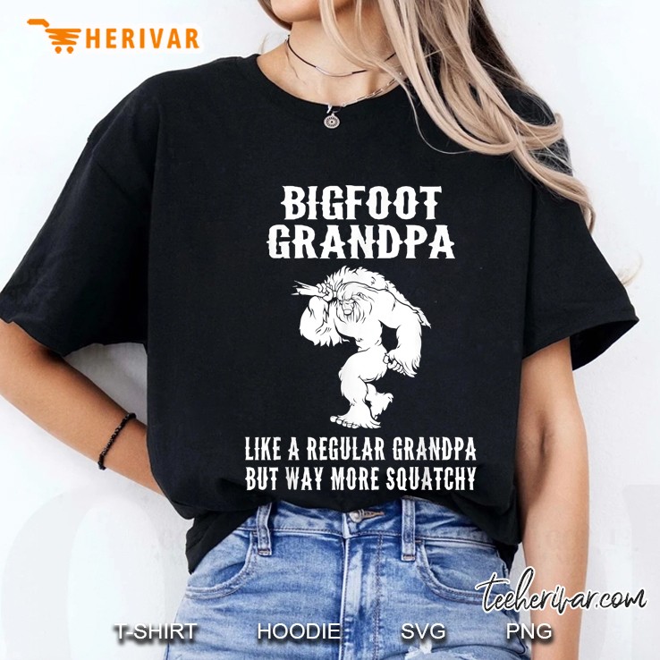 Bigfoot Grandpa Sarcastic Sasquatchy Ladies Tee