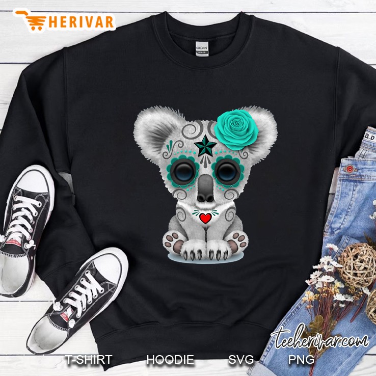 Cute Koala Sugar Skull Haloween Sweatshirt