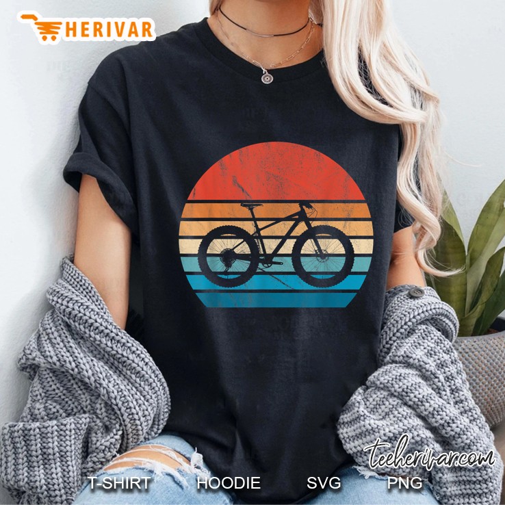 Fat Bike Retro Sunset Ladies Tee