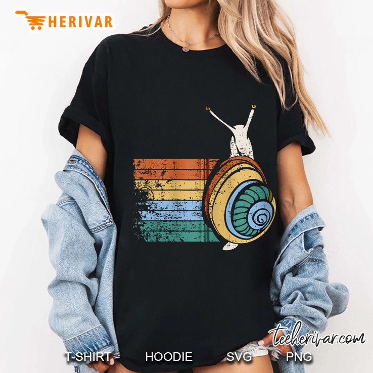 Love Animals Retro Snail Ladies Tee