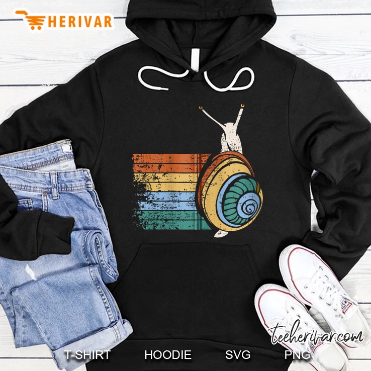 Love Animals Retro Snail Hoodie