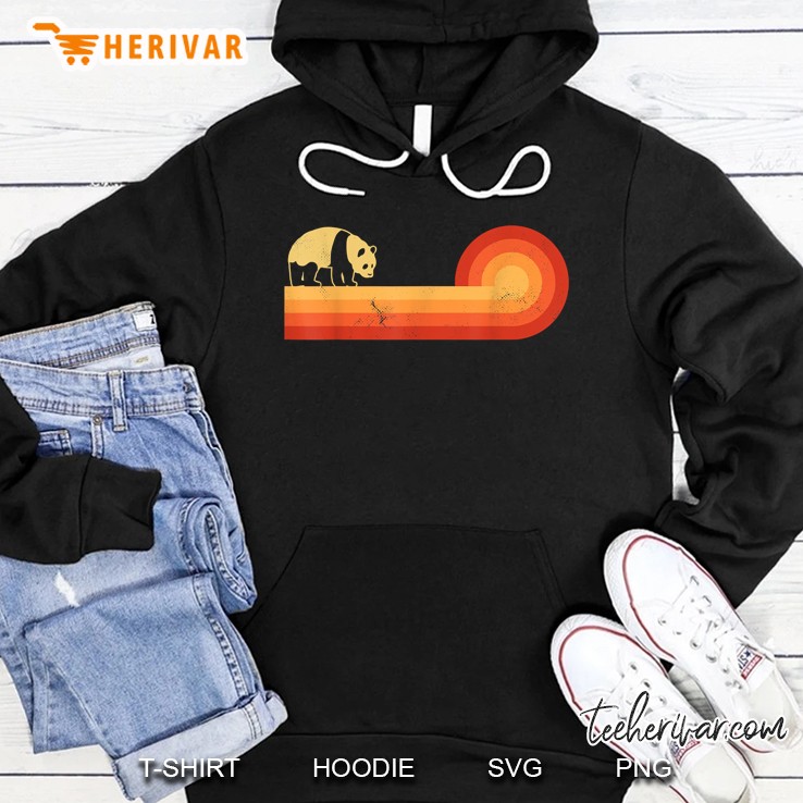 Panda Retro Vintage Style Hoodie