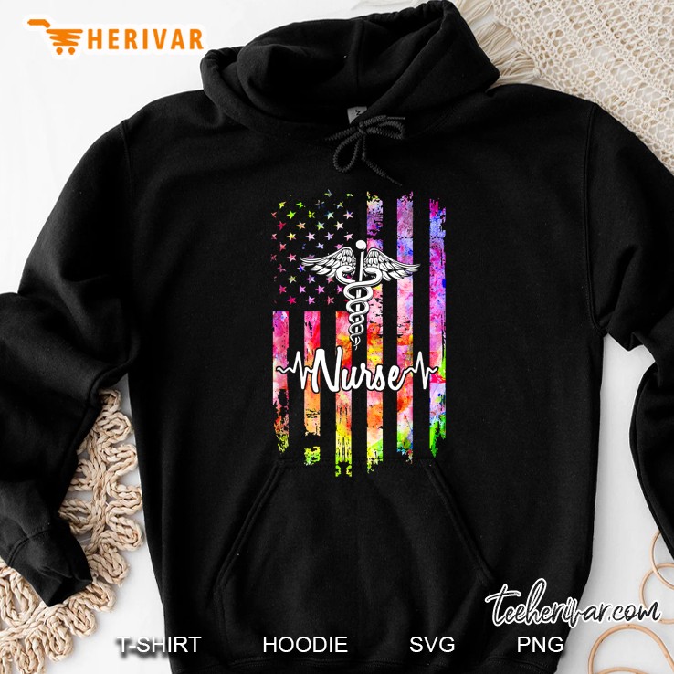 Proud Nurse American Flag Hoodie