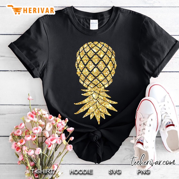 Swingers Upside Down Pineapple Image Swinger Party Shirt