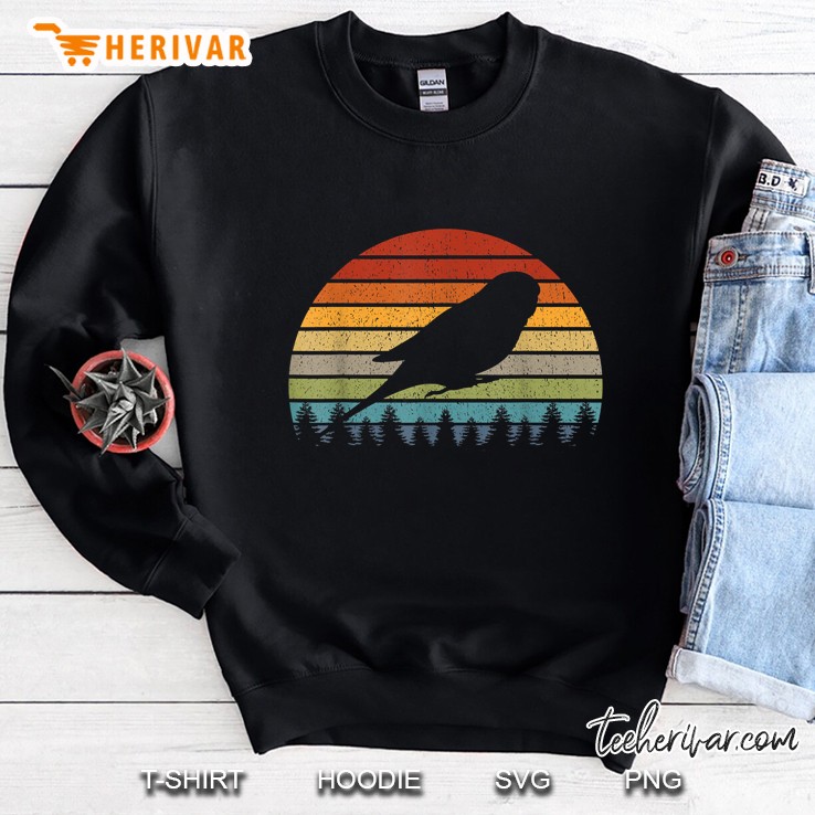 Budgie Retro Graphic Pet Bird Parakeet Vintage Budgerigar Sweatshirt