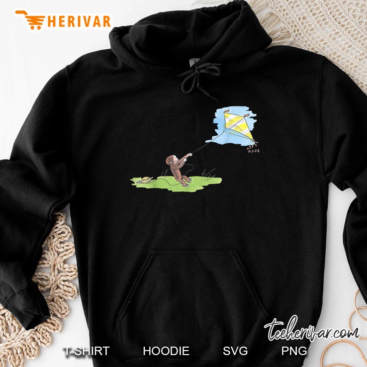 Curious George Flies Kite On A Sunny Day Hoodie