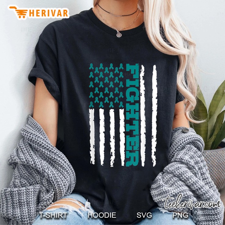 Myasthenia Gravis Fighter Flag Ladies Tee