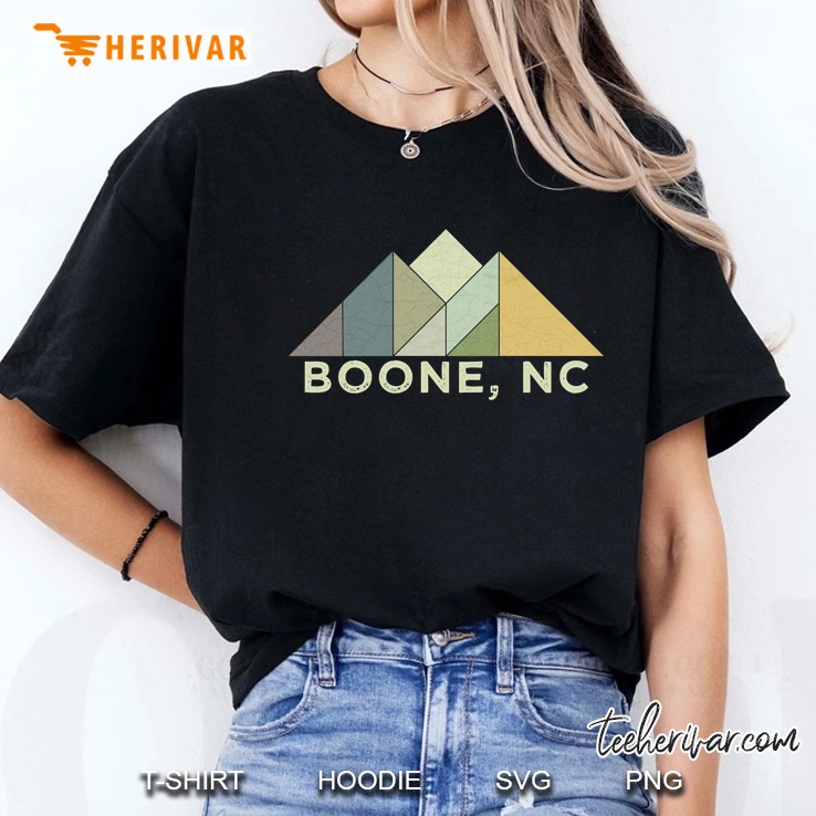 Retro Vintage Boone North Carolina Distressed Ladies Tee