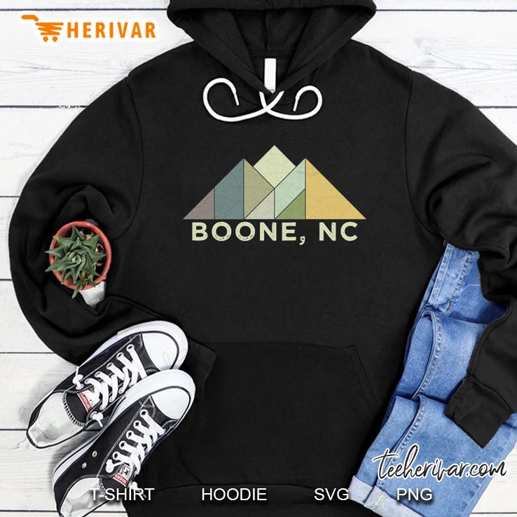 Retro Vintage Boone North Carolina Distressed Hoodie