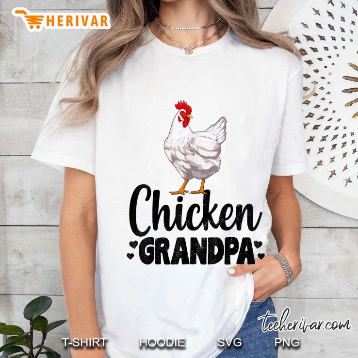 Chicken Grandpa Funny Country Farm Animal Ladies Tee