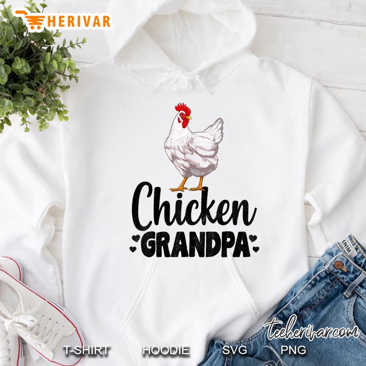 Chicken Grandpa Funny Country Farm Animal Hoodie