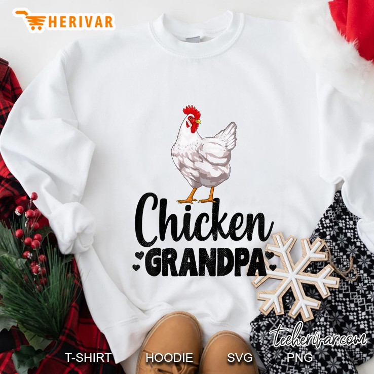 Chicken Grandpa Funny Country Farm Animal Sweatshirt
