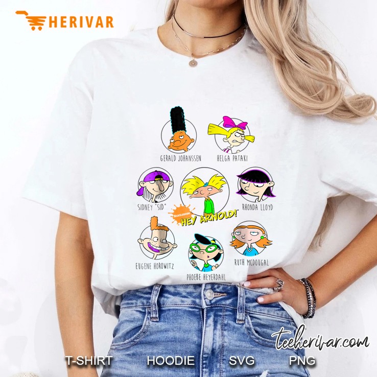 Nickelodeon Hey Arnold! Characters Graphic Hoodie