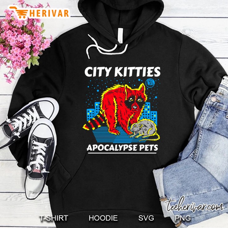 City Kitties Apocalypse Pets Raccoon Version Hoodie