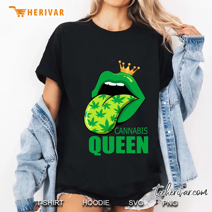 Cannabis Queen Green Lips Version Hoodie