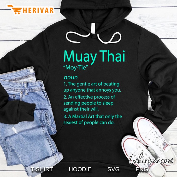 Funny Muay Thai & Thai Boxing - Muay Thai Definition Tank Top Hoodie