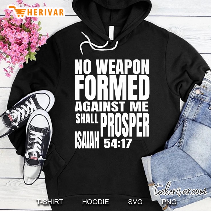 No Weapon Formed Against Me Shall Prosper Isaiah 5417 Mugs