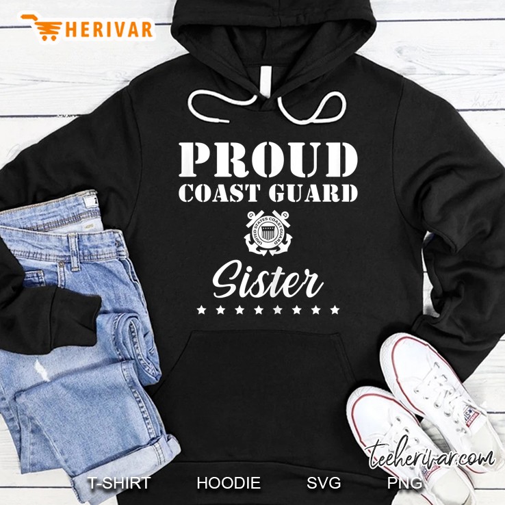 Proud Us Coast Guard Sister Hoodie