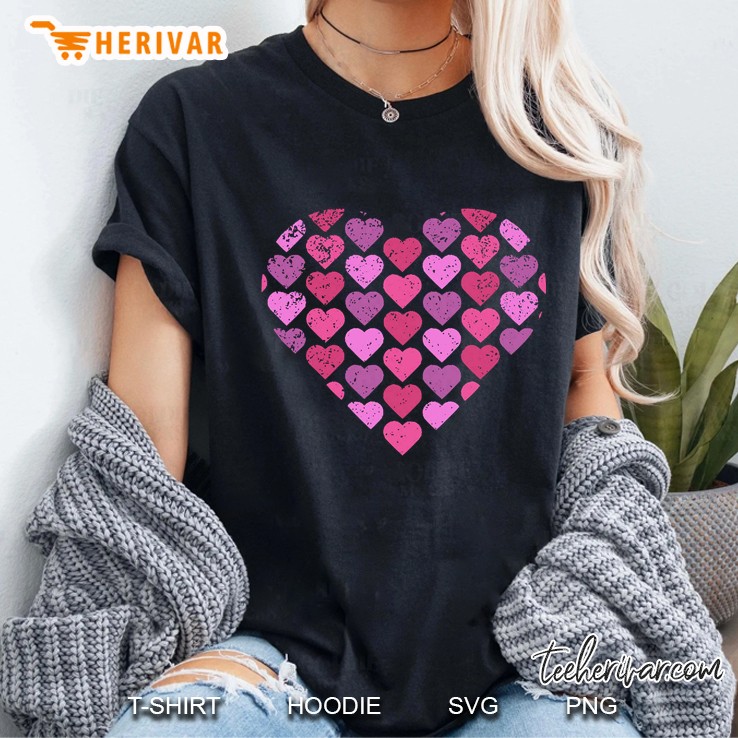 Heart Pattern Ladies Tee