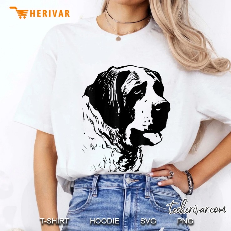 St. Bernard Dog Face Ladies Tee