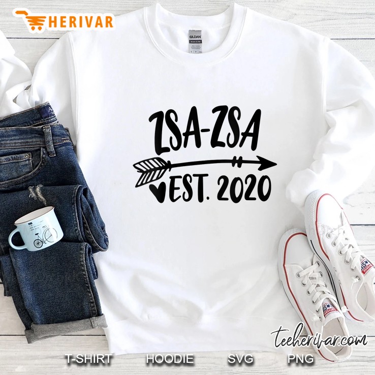 Womens Zsa-Zsa Est. 2020 Polish Grandma Pregnancy Announcement Sweatshirt