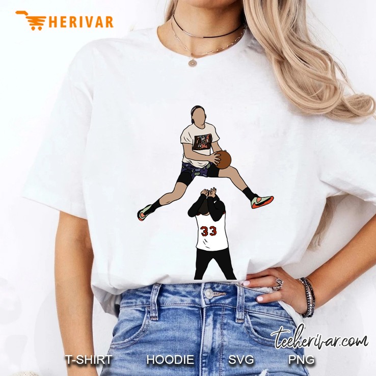 Pat Connaughton Dunk Over Christian Yelich Ladies Tee