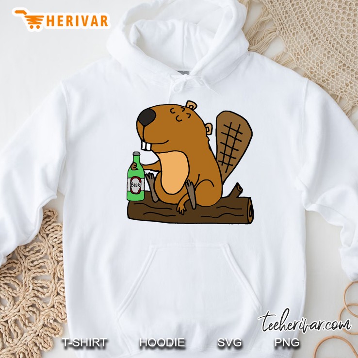 Cute Funny Beaver Drinking Beer Cartoon Mugs