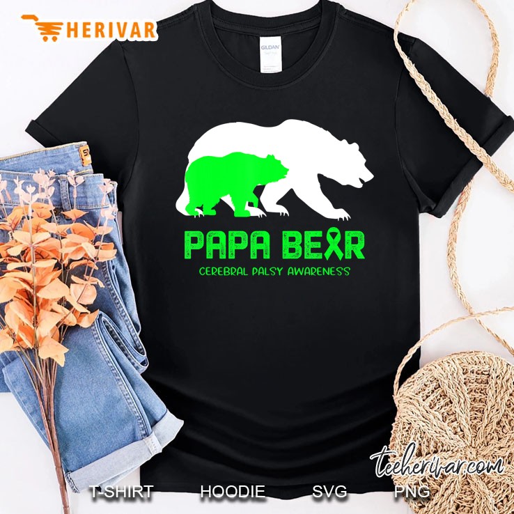 Papa Bear Cerebral Palsy Awareness Shirt