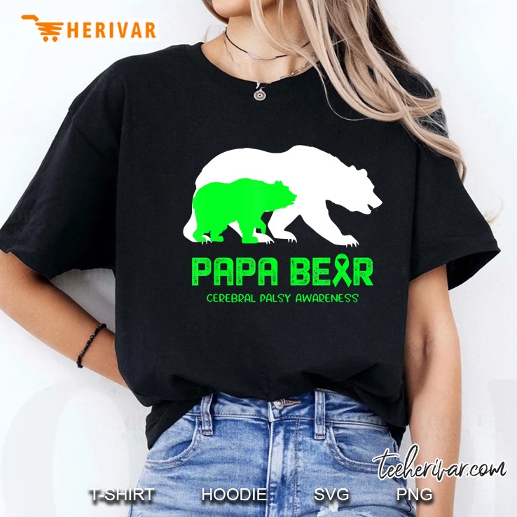 Papa Bear Cerebral Palsy Awareness Hoodie