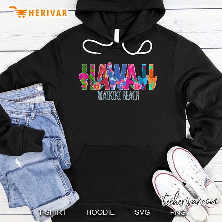 Tropical Waikiki Beach Hawaii Product Hoodie