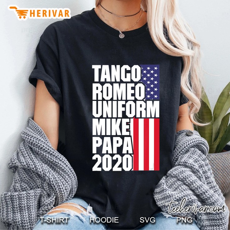 Trump 2020 Phonetic Alphabet Military Style Code Ladies Tee