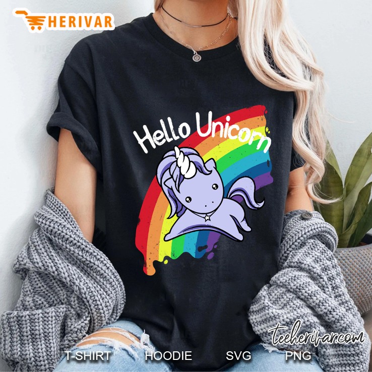 Hello Unicorn Hoodie