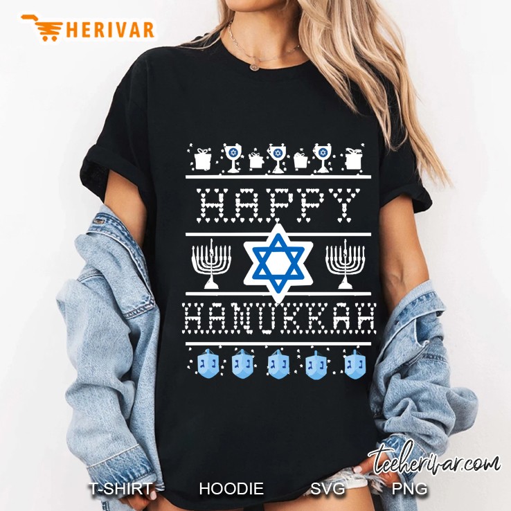 Ugly Hanukkah Sweater Hoodie