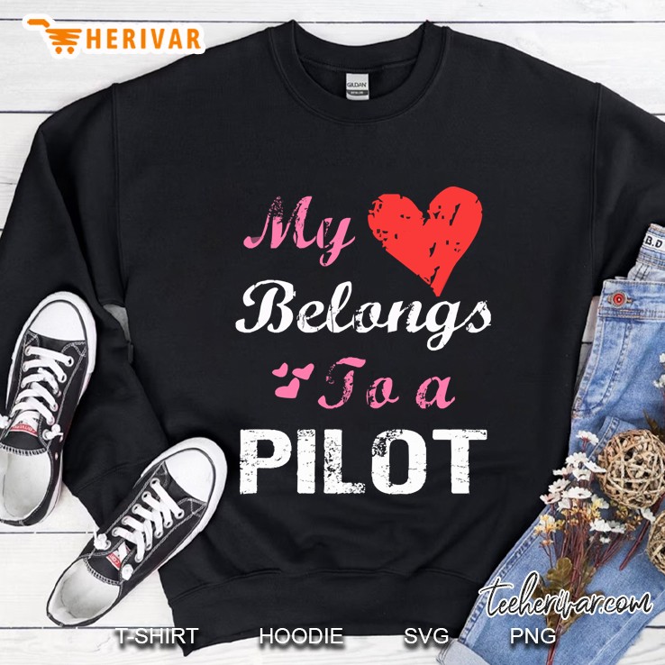 My Heart Belongs To Pilot Sweatshirt