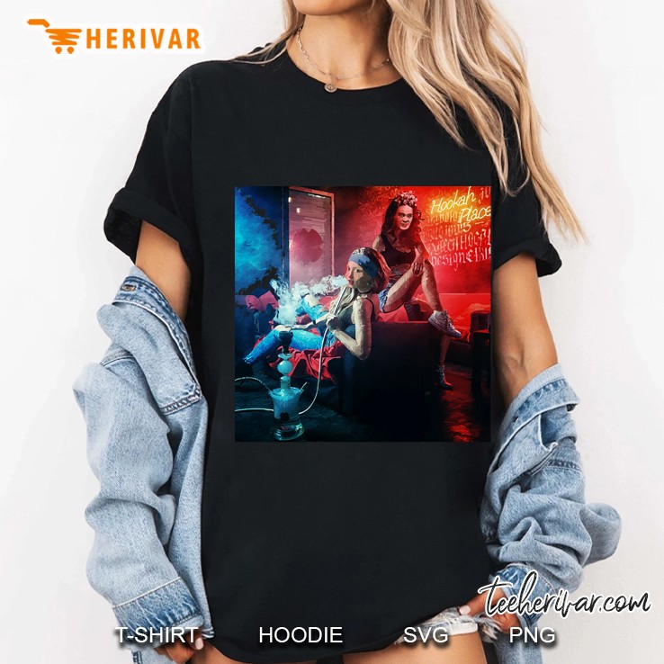 Woman With A Pearl Earring And Frida Hookah Ladies Tee