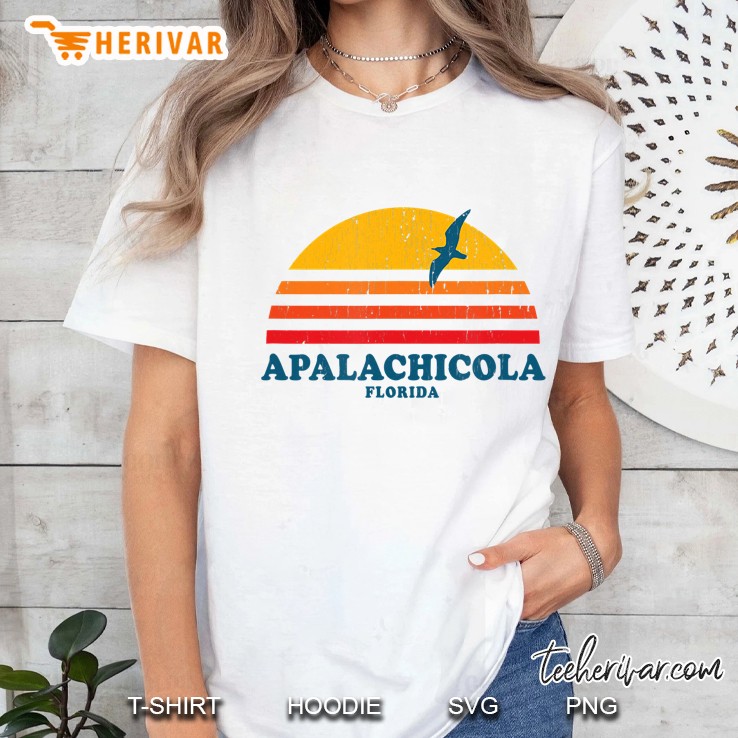 Apalachicola Florida Fl Vintage Graphic 70S Tee Hoodie